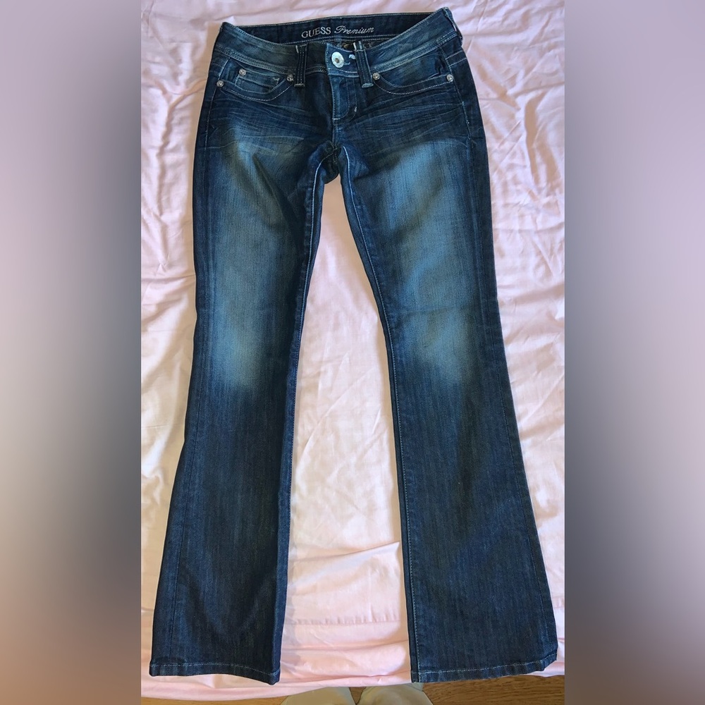 Guess Blue Boot Cut Jeans Classic Denim